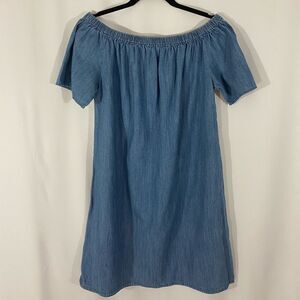 NWOT Merona Cold Shoulder Chambray Dress
